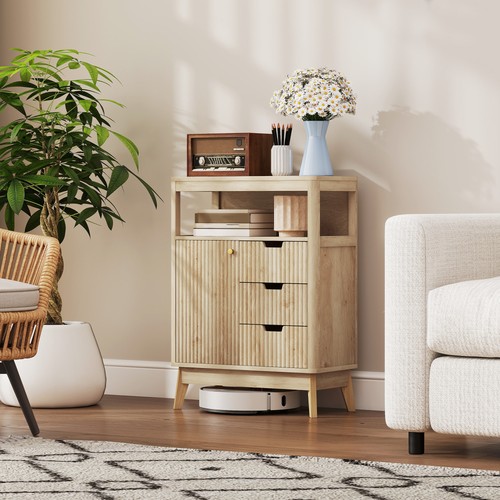 Fluted sideboard with single - fluted,