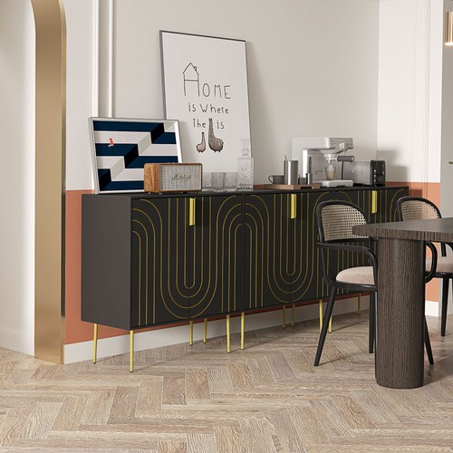 Kitchen sideboard with - sideboard, 2