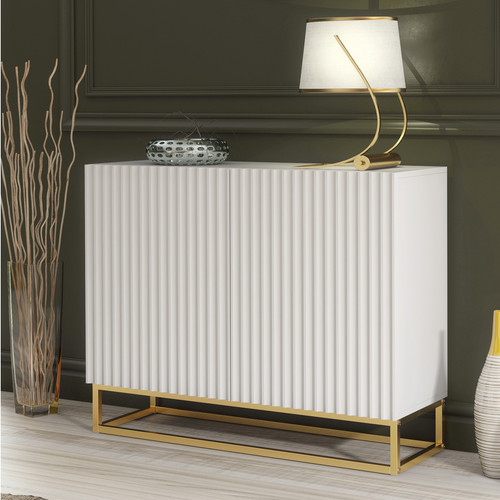 Sideboard cabinet fluted - sideboard,