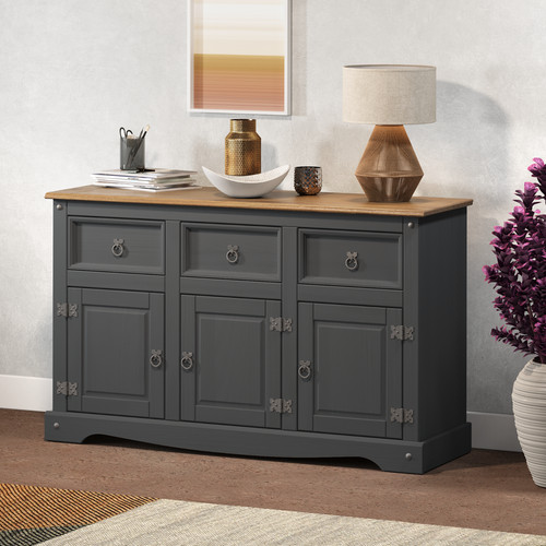 Corona sideboard charcoal wax - corona,