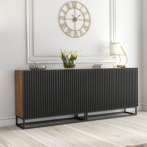 200cm modern sideboard oak - 200cm,