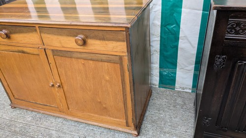 Large vintage pine sideboard - large,