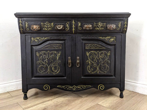 Sideboard vintage oak upcycled - vintage,